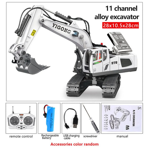 Remote-Controlled Construction Machinery Toys 1/24 - The Ultimate Construction Adventure! Teeny Pandas