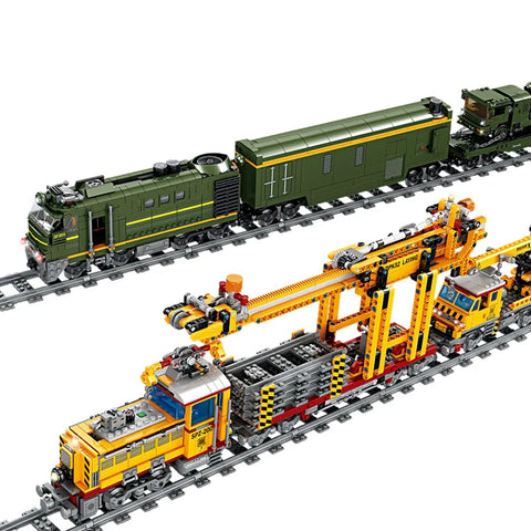 City Electric Train Rail Locomotive Set – DIY Motorized Steam Train