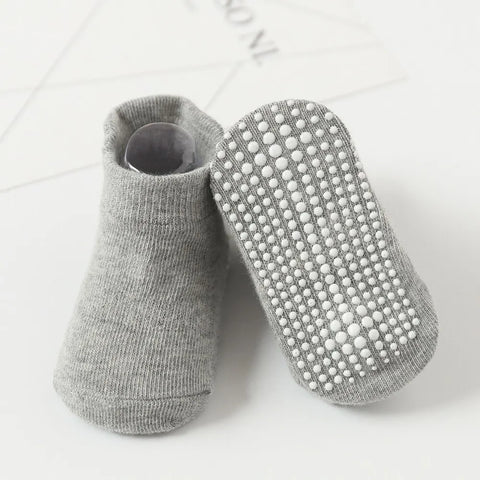 Cotton Baby Anti-Slip Boat Socks for Boys and Girls