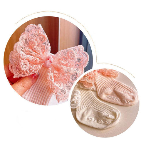 Baby Bow Headband & Socks Set – Soft and Cute Toddler Accessories