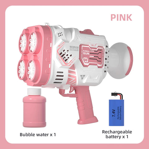 Bubble Rocket Machine with Colorful Lights – Fun for Kids