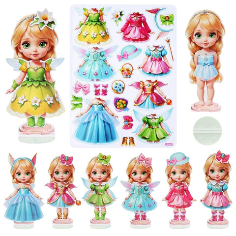 Magnetic  Princess Doll Dress Up Pack