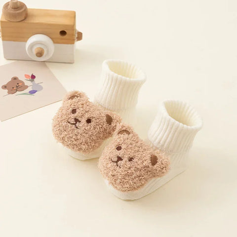 Cute Cartoon Bear Baby Socks for Boys and Girls