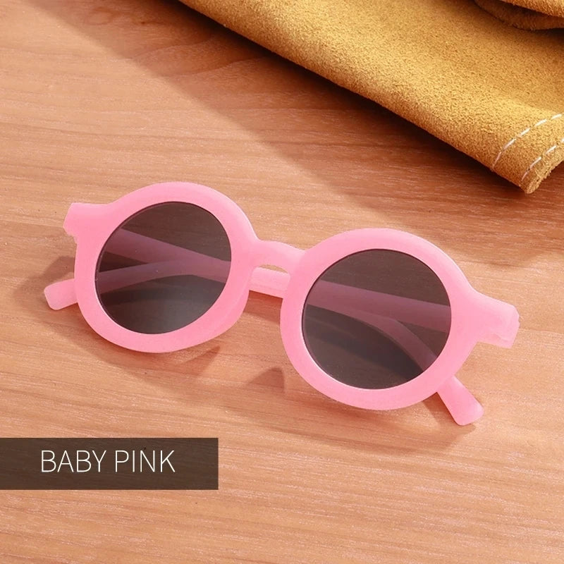 Round Frame Kids Sun Protect Sunglasses - Stylish, Safe & Durable Teeny Pandas