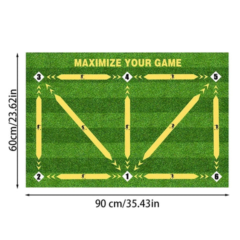 Football Training Mat - Non-Slip & Foldable!