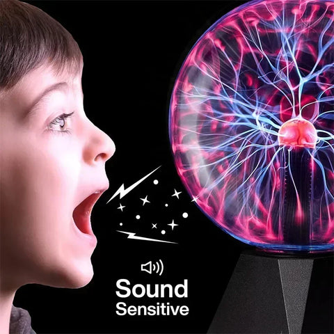 8 Inch Sound Control Magic Plasma Ball Lamp-  LED Night Light