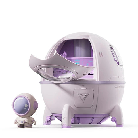 Space Capsule LED Night Light Humidifier - 7 Color Changeable Mood Lamp!