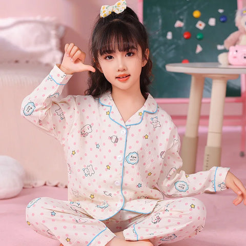 Girls Pajama Set – Cute and Cozy Sleepwear for Autumn and Winter
