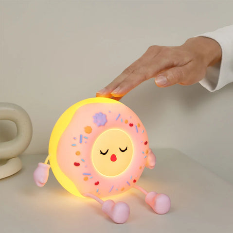 Adorable Donut Lamp - Silicone LED Night Light