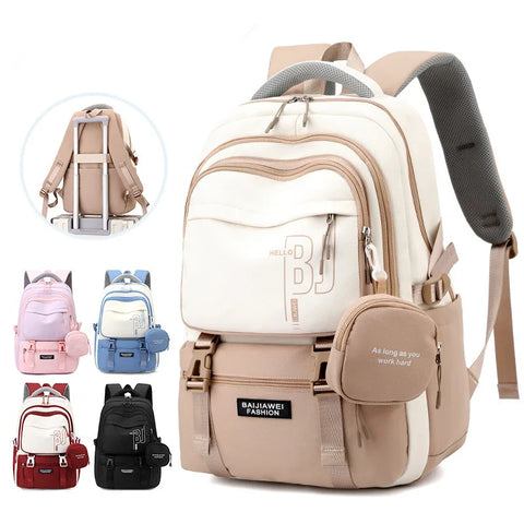 Waterproof School Backpack for Girls with Purse – Stylish & Practical Kids School Bag