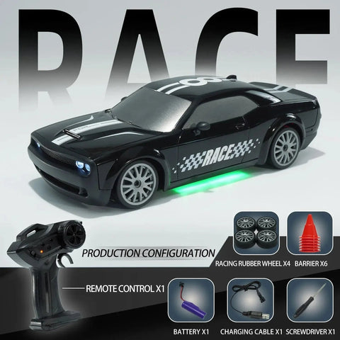 High-Speed RC Drift Car with LED Lights 1/20 - Race and Win! Teeny Pandas