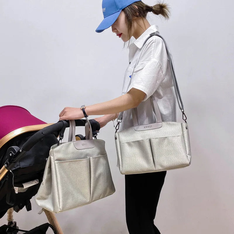 Shoulder/Crossbody Baby Diaper Bag– Waterproof & Lightweight Teeny Pandas