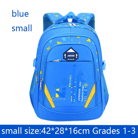 Geometry Pattern Waterproof Children’s Shoulder Backpack for Boys and Girls