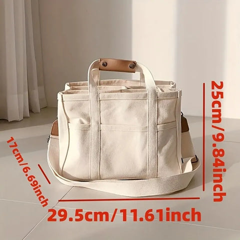 Canvas Multipocket Diaper Bag Organizer – Stylish, Compact, and Multi-Functional Teeny Pandas