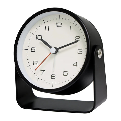 Creative Metal Small Alarm Clock - Minimalist Silent Desktop Clock