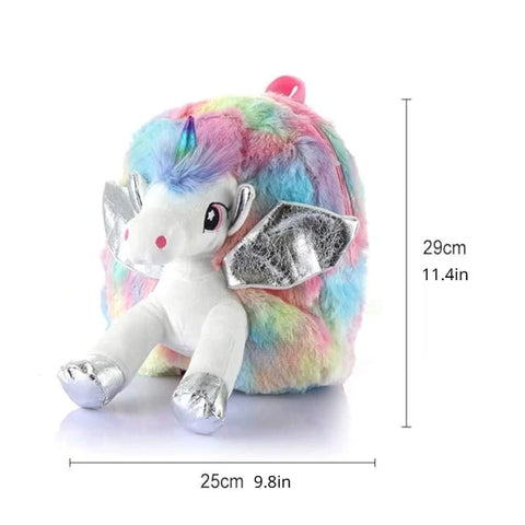 Toddler Backpack Stuffed Unicorn