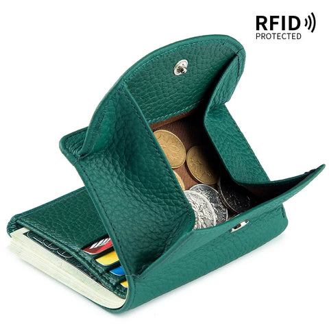 Fashion Girls Wallet – Genuine Leather Small Coin Purse and Card Holder