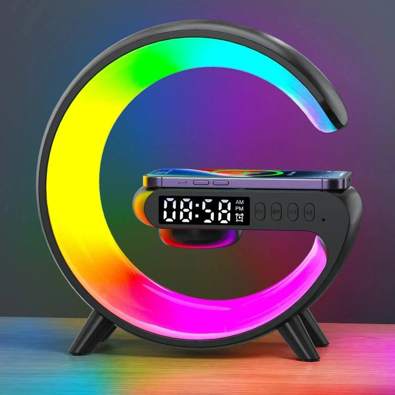 Smart LED Alarm Clock with Wireless Charging & Adjustable Night Light – Perfect Bedside Companion for Kids Teeny Pandas