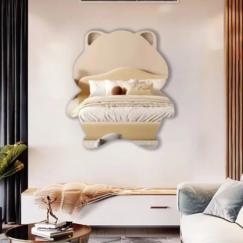 Hamster-Shaped Acrylic Safety Mirror for Kids