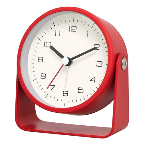 Creative Metal Small Alarm Clock - Minimalist Silent Desktop Clock