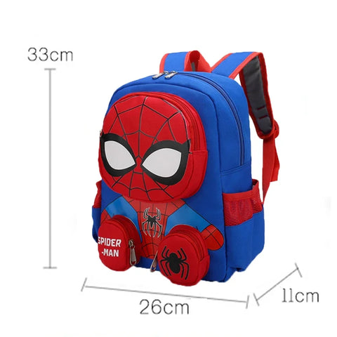 Spider Superhero 3D Stereo Backpack for Kids