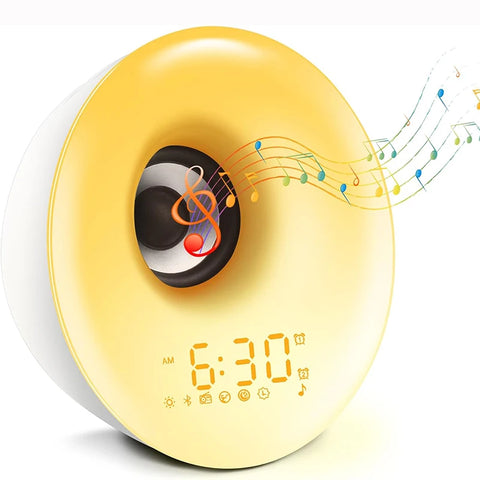 Bluetooth Speaker Alarm Clock - With Sunrise & Sunset Simulation
