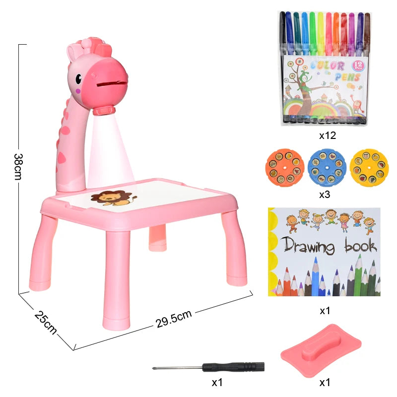GlowArt Kids LED Drawing Projector – Creative Learning Art Toy Teeny Pandas