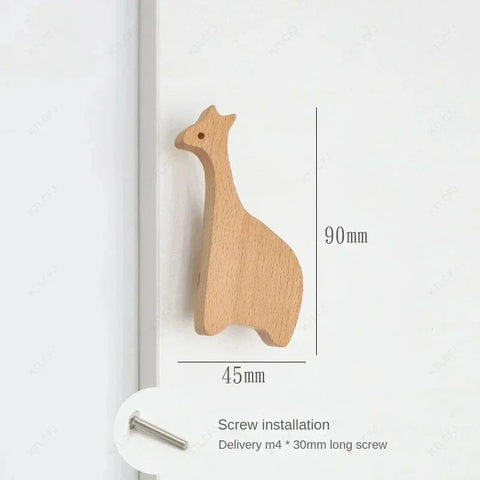 Wooden Shape Cabinet Knobs for Kids - Safe and Durable! Teeny Pandas