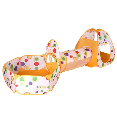 3 in 1 Baby Tent Playpen– Portable Kids Ball Pit, Crawling Tunnel, and Playground House