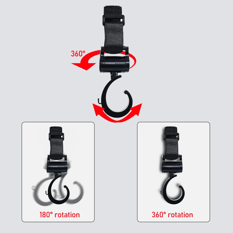 Universal Stroller Bag Hooks - Hands-Free Parenting Made Easy Teeny Pandas
