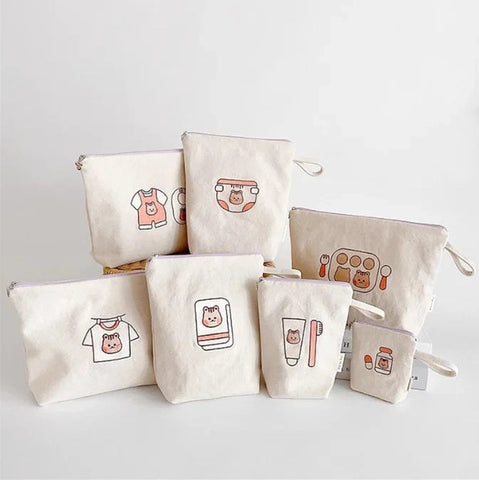 7 Waterproof Organizer Set for Baby Essentials - Versatile and Multi-functional! Teeny Pandas