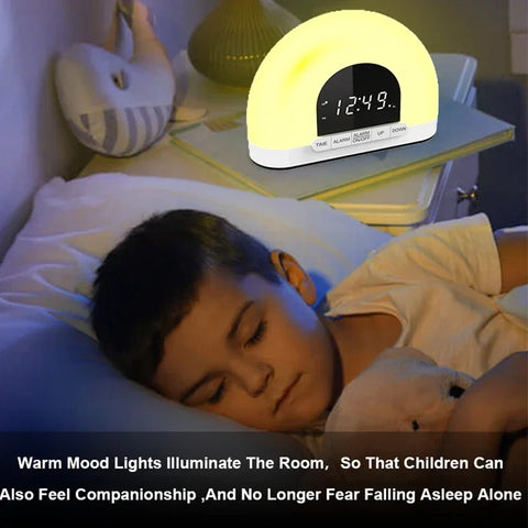 Wake Up Light Alarm Clock - With Intelligent Night Light & Sunrise/Sunset Simulation
