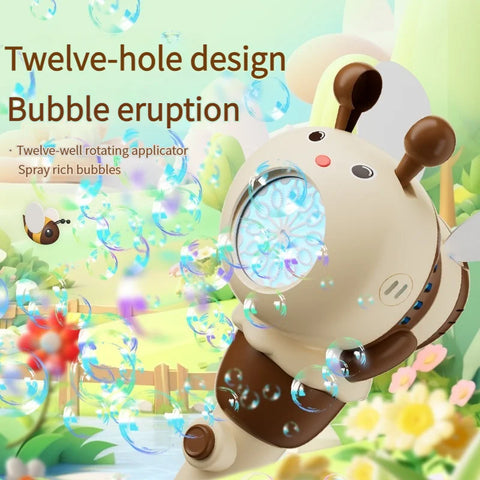 Children’s Bee Bubble Blower Machine - For Outdoor Bubble Fun!