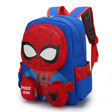 Spider Superhero 3D Stereo Backpack for Kids