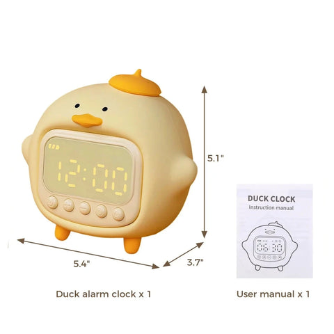 Duck Alarm Clock - With Soft Night Light