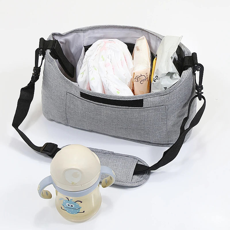 Universal Stroller Organizer - With Adjustable Shoulder Strap! Teeny Pandas