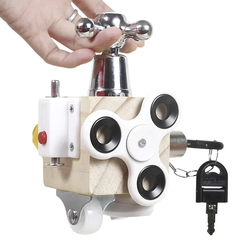 Montessori Fidget Spinner Busy Cube for Hands-On Learning Fun Teeny Pandas