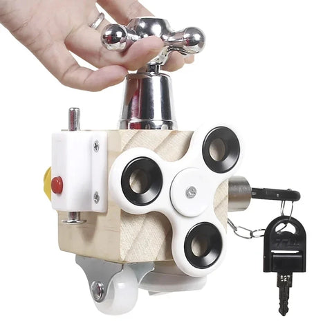 Montessori Fidget Spinner Busy Cube for Hands-On Learning Fun Teeny Pandas