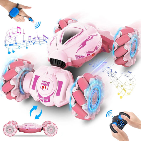 Drift RC Car for Kids – Gesture Sensor RC Stunt Car with Music & Light!