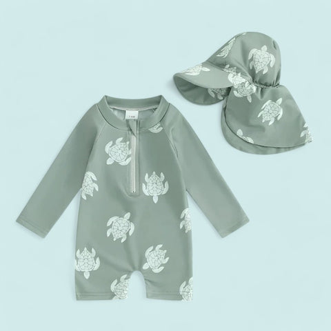 Sun-Safe Baby Rash Guard Swimsuit - Ultimate Sun Protection & Comfort Teeny Pandas