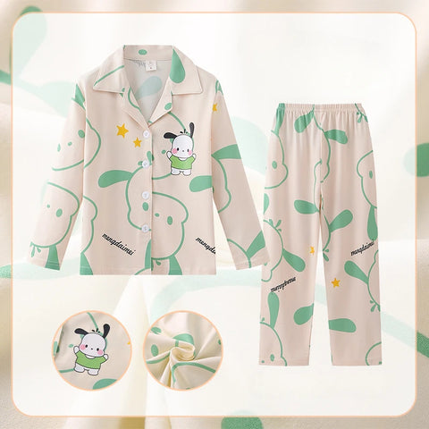 Cartoon Kawaii Children Pajama Set – Cute and Cozy Sleepwear for Kids
