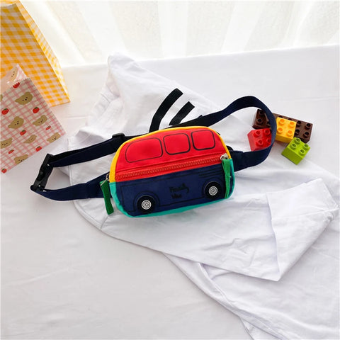 Children’s Car Design Belt Bag – Casual Shoulder Bag for Kids