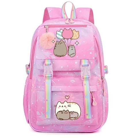 Fat Cat Cartoon Backpacks for Girls – Stylish and Multipurpose
