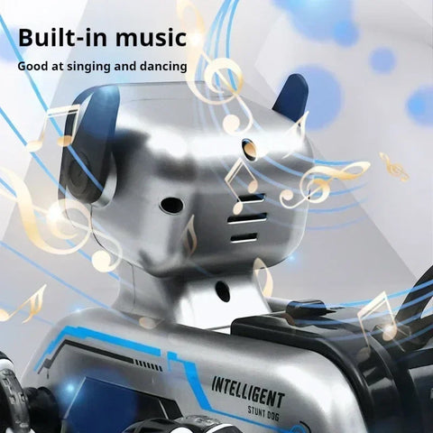 Eight-Wheeled Stunt Robot Dog | Remote Control Toy for Kids