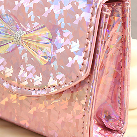 Sparkling Sequin Princess Handbag with Pearl Handle
