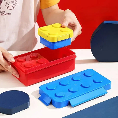 Kids Stackable Bento Lunch Box with Leak-Proof Compartments Teeny Pandas
