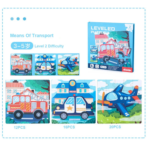 3-in-1 Montessori Magnetic Folding Puzzle Book
