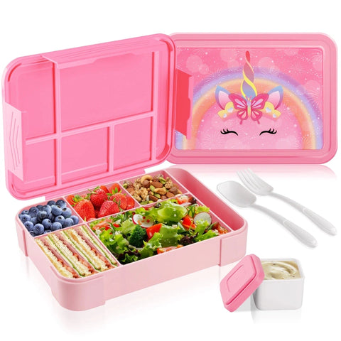 Kids Divided Bento Lunch Box – Leakproof, Durable, and Perfectly Portable! Teeny Pandas