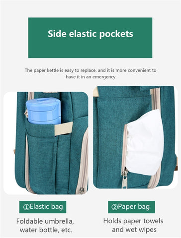 Foldable Multifunctional Portable Crib & Baby Backpack