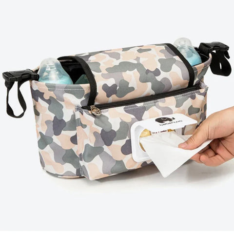 Universal Stroller Organizer - With Insulated Cup Holders Teeny Pandas